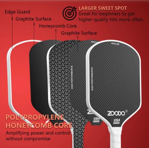 Zoodo Pickleball Bat – Professional Kevlar